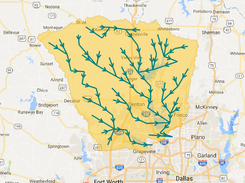 Texas district 23 with rivers
