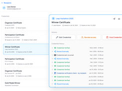 Issuer Portal: Manage & Track Credential