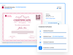 Recipient Portal: 3-Step Credential Verification