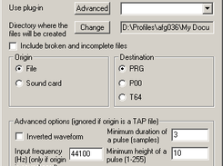 Conversions from tape to PRG, P00 or T64