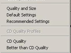 The Profiles menu (easiest thing for new users)