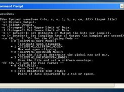 The basic syntax of the Wave2Wav program.