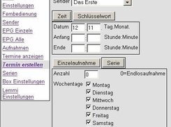 Neuer Termin Zeit Serie