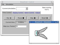 Typical view of WaveFront in action