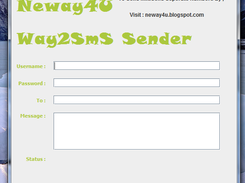 Way2SMS Desktop Client Application Screenshot 1
