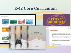 K-12 Core Curriculum to build future-ready skills and develop belonging + purpose. Facilitation guides, ready-made slide decks, and beautifully designed workbooks to support student learning.