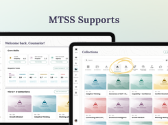 Resources to support the MTSS process, including Tier 2 + 3 Collections and a unique counselor dashboard.