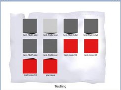 Shows our iceblock which represents a folder with files in i