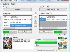 wbfsGUI Screenshot 1