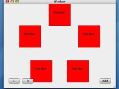 iBell's GUI-to-be. The red boxes are NSViews.