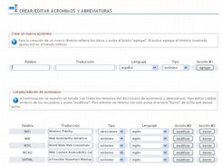 W3C accesibility guidelines: Abrebiations and acronyms creation panel