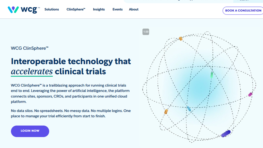 WCG ClinSphere Screenshot 1