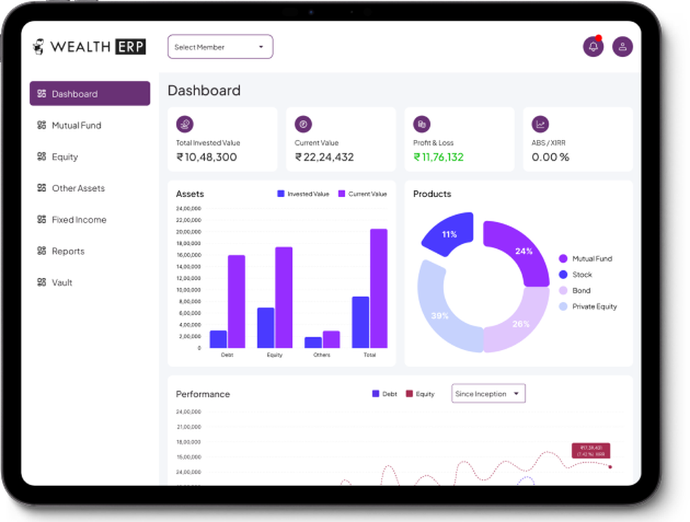 WealthERP Screenshot 1