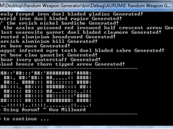 AURUM© Random Weapon Generator Screenshot 2