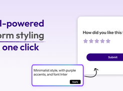 Forget manual styling, just tell AI how you want your form to look like