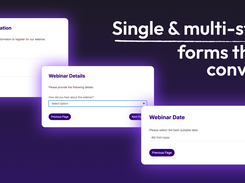Build forms that fit your use case, whether you need a short contact form or a long multi-page feedback survey