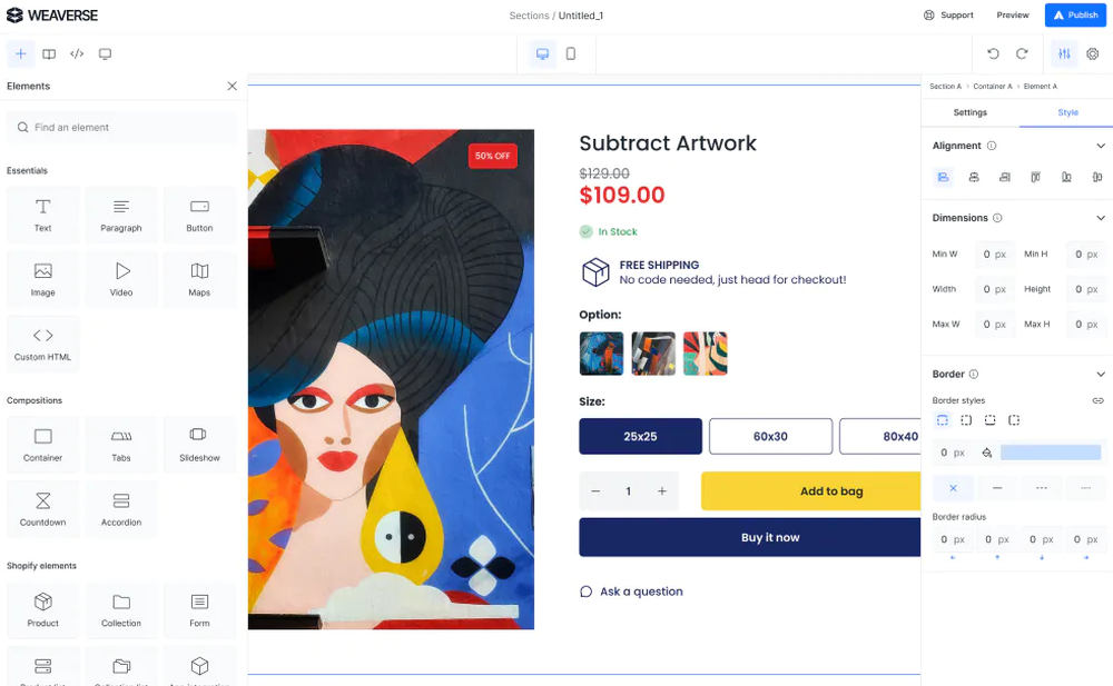 Weaverse Screenshot 1