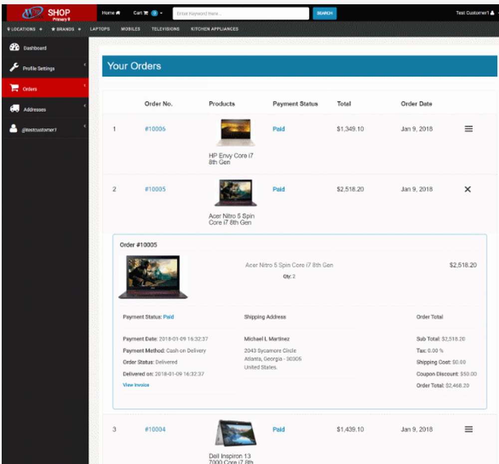 Webcart Screenshot 1