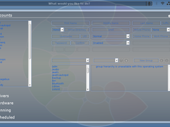Viewing the user accounts of the default interface