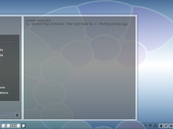 The start menu of the Windows-esque theme