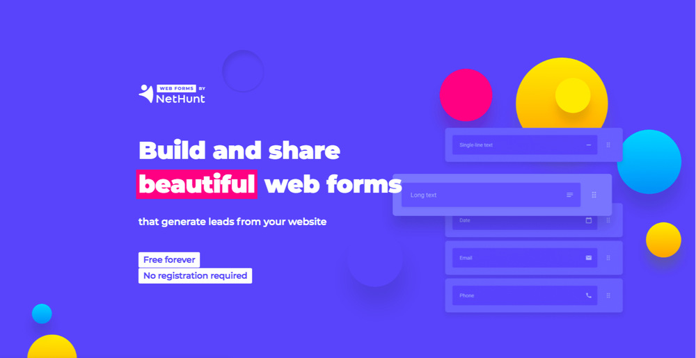 Web Forms by NetHunt Screenshot 1