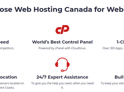 Web Hosting Canada Screenshot 1