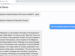 WebLLM Screenshot 1