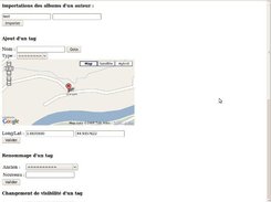 Manager page to configure Tags, User, etc