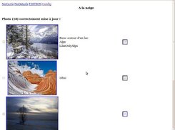 List of the photos of the album