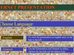 Web Presentation - Language Selection