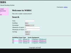 First page after login when a search has been done!