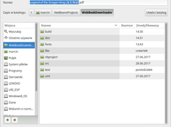 File path choosing dialog, auto name in toc mode