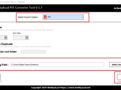 select export options