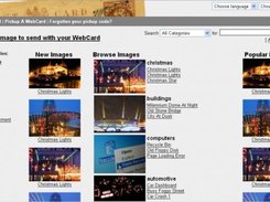 The frontpage screen. Lists popular images and new images