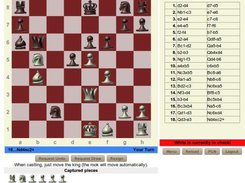 A WebChess game in action