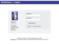 Login page