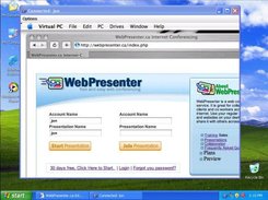 WebPresenter.ca viewing a presentation hosted on a Mac.