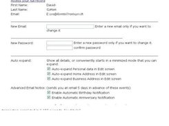 WCM - User Settings