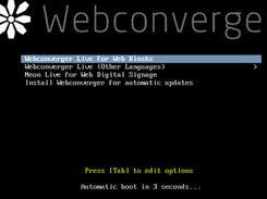 Webconverger Screenshot 1