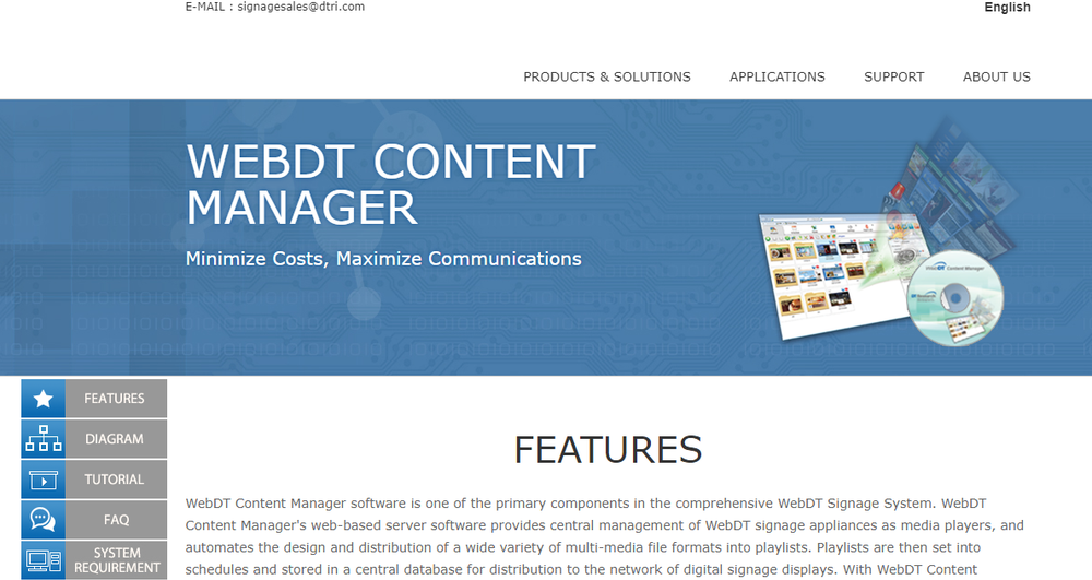 WebDT Content Manager Screenshot 1