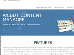 WebDT Content Manager Screenshot 1