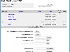 Web File Browser Screenshot 1