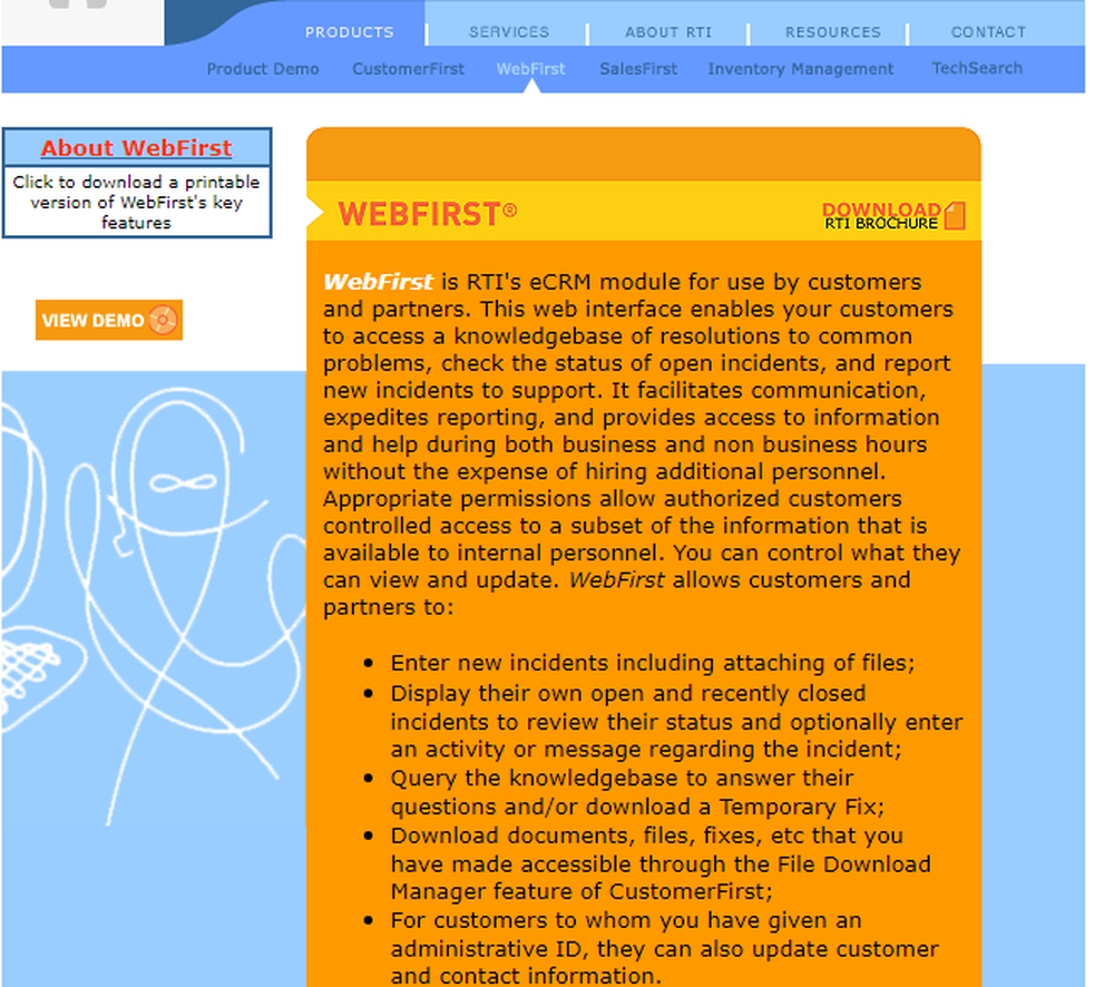 WebFirst Screenshot 1