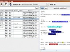 The plain output view showing a particular output file.