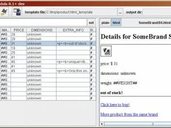 The HTML output view showing a particular output file.