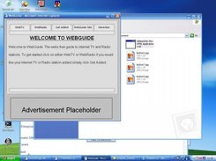 The basic WebGuide window. This isn't the final skin.