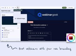 Host webinars with your own branding
