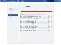 The installer copying files