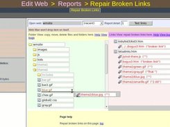 Repair a bad link by dragging it onto a file.