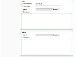 The job submission form of WebMapReduce